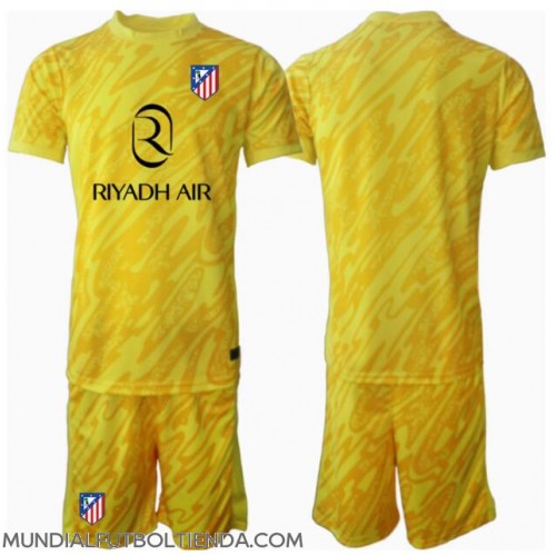 Camiseta Atletico Madrid Portero Tercera Equipación Replica 2024-25 para niños mangas cortas (+ Pantalones cortos)